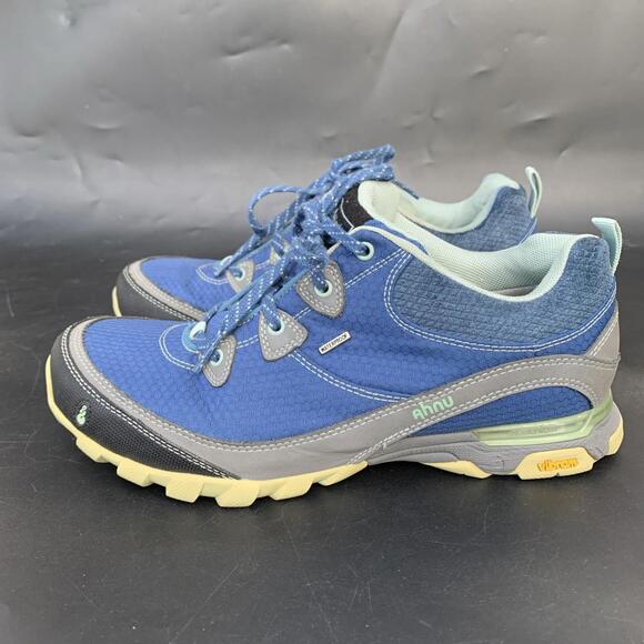 AHNU Sugarpine HIKING SHOES WOMENS SIZE 9 BLUE  VIBRAM - Picture 1 of 15